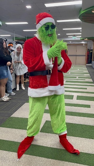 First Place Fantasy winner dressed as the Grinch