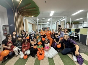Children enjoying Trick-or-Treat during Composite Spookfest 2025